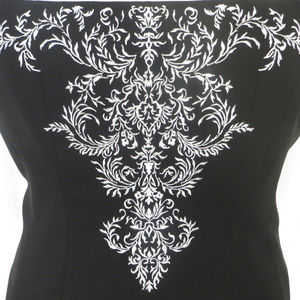 Maggy London Tops - Maggy London Black & White Embroidered Bustier Maggy London Tops - Maggy London Black & White Embroidered Bustier